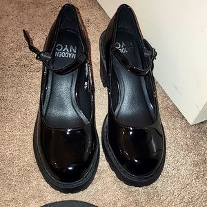 Mary jane type black shoes